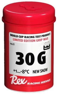 Rex 30G Racing Service Fluoro Grip Wax +1...-8°C, 45g