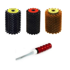 Solda Rotobrush Set (Handle+Brass, Nylon & Horsehair) 100mm